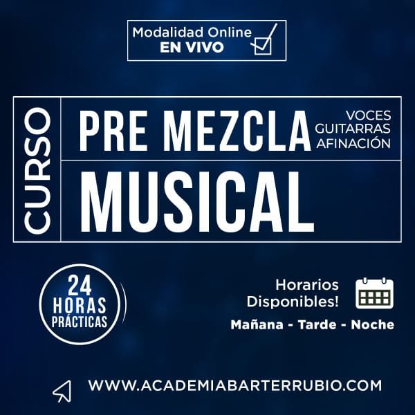 Curso de Pre Mezcla Musical