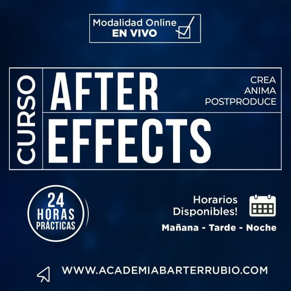 CURSO DE AFTER EFFECTS BOSTON