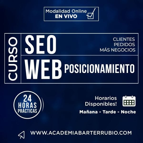 CURSO DE SEO Y POSICIONAMIENTO WEB