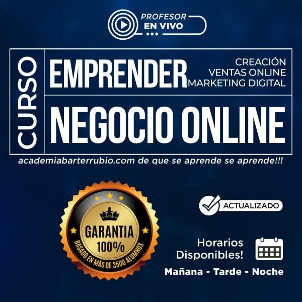 Curso Emprender un Negocio Online e-commerce BRASIL