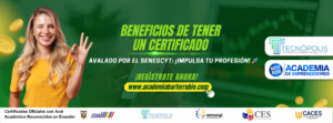 Beneficios de tener un certificado avalado por el Senescyt