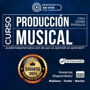 Curso Producción Musical USA Mesa - Academia Barter Rubio
